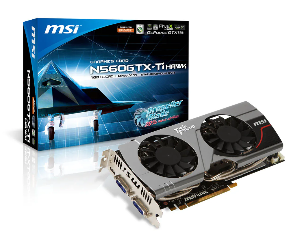Specification N560GTX-Ti Hawk | MSI Global - The Leading Brand in