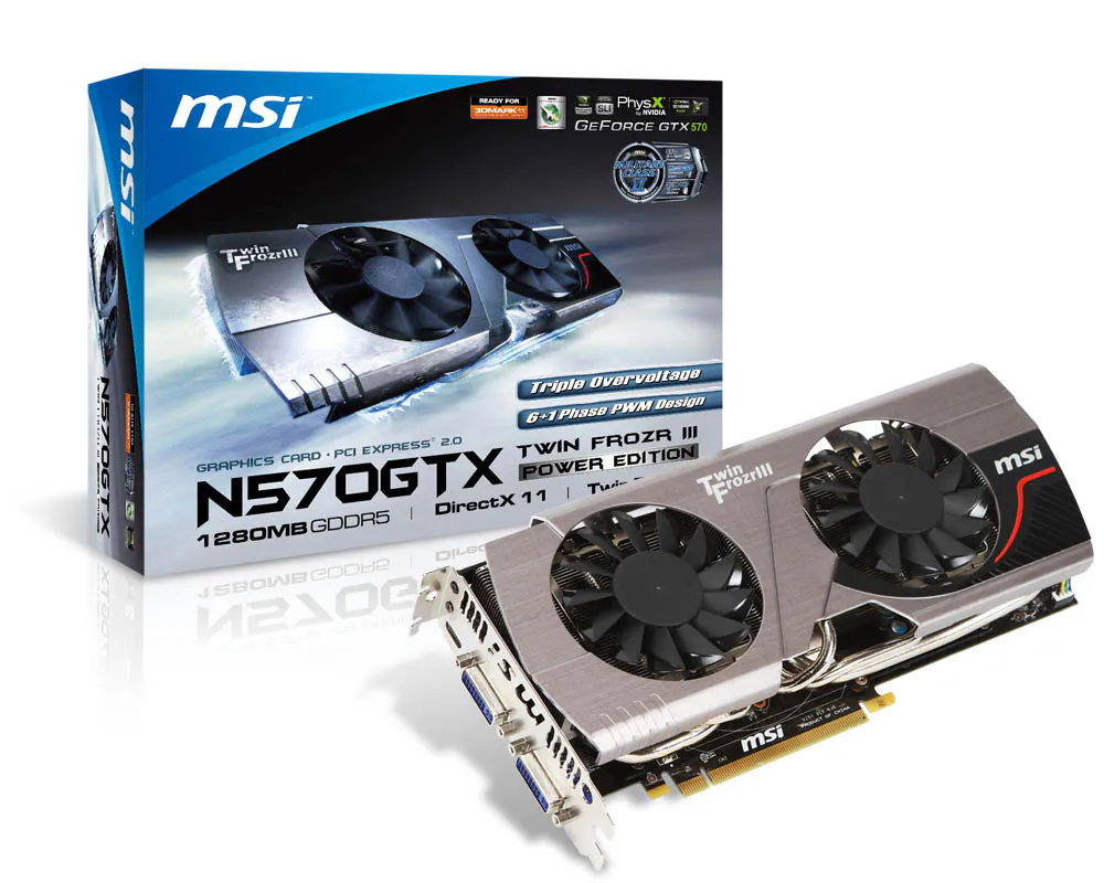 Specification N570GTX Twin Frozr III Power Edition | MSI Brasil