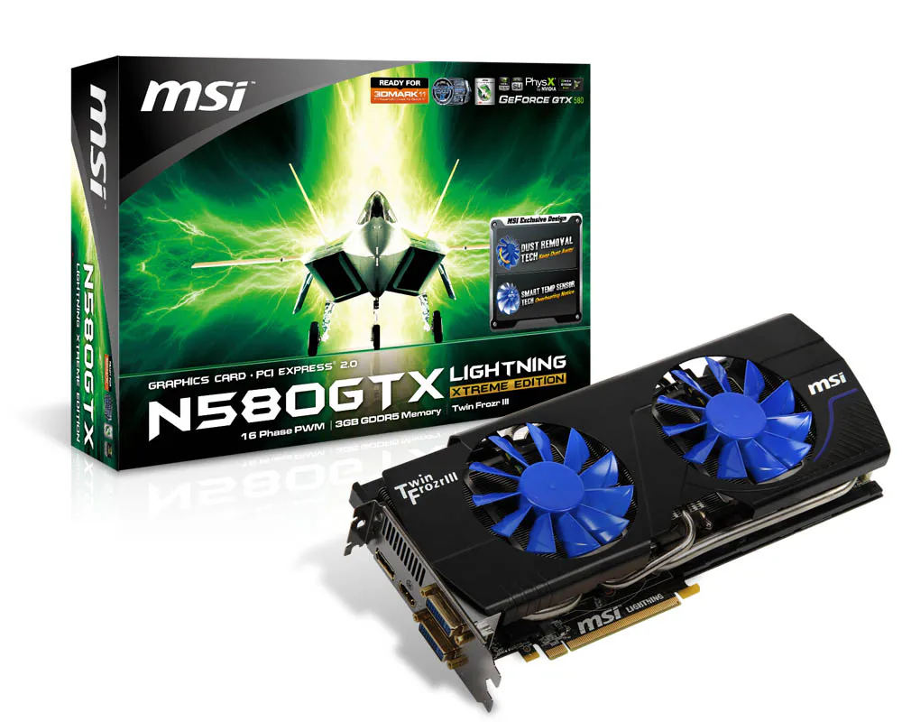Specification N580GTX Lightning Xtreme Edition | MSI USA