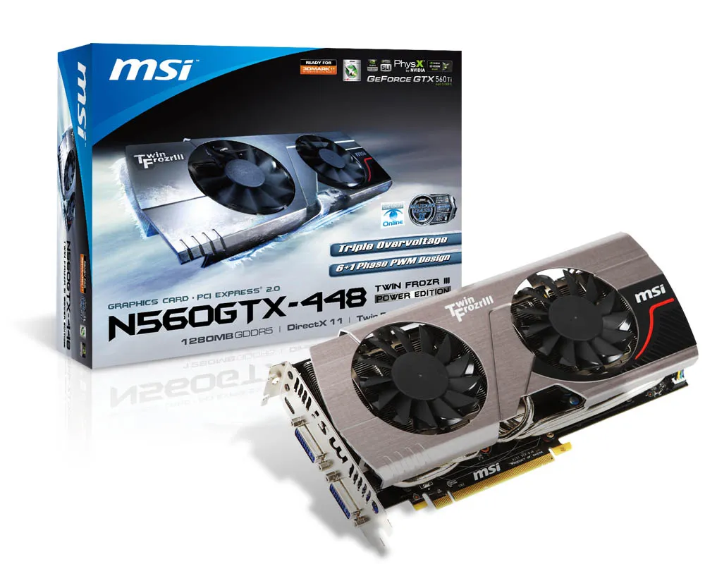 Specification N560GTX-448 Twin Frozr III Power Edition | MSI