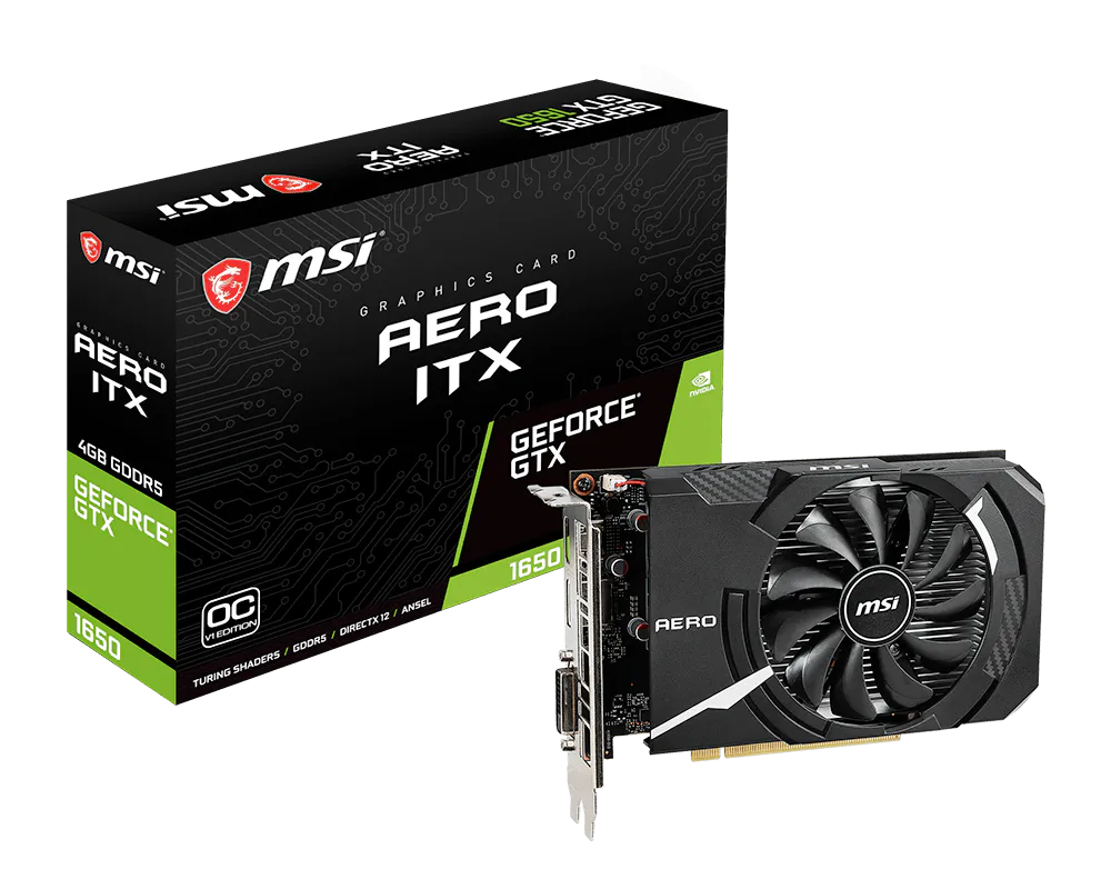 GeForce GTX 1650 AERO ITX 4G OCV1
