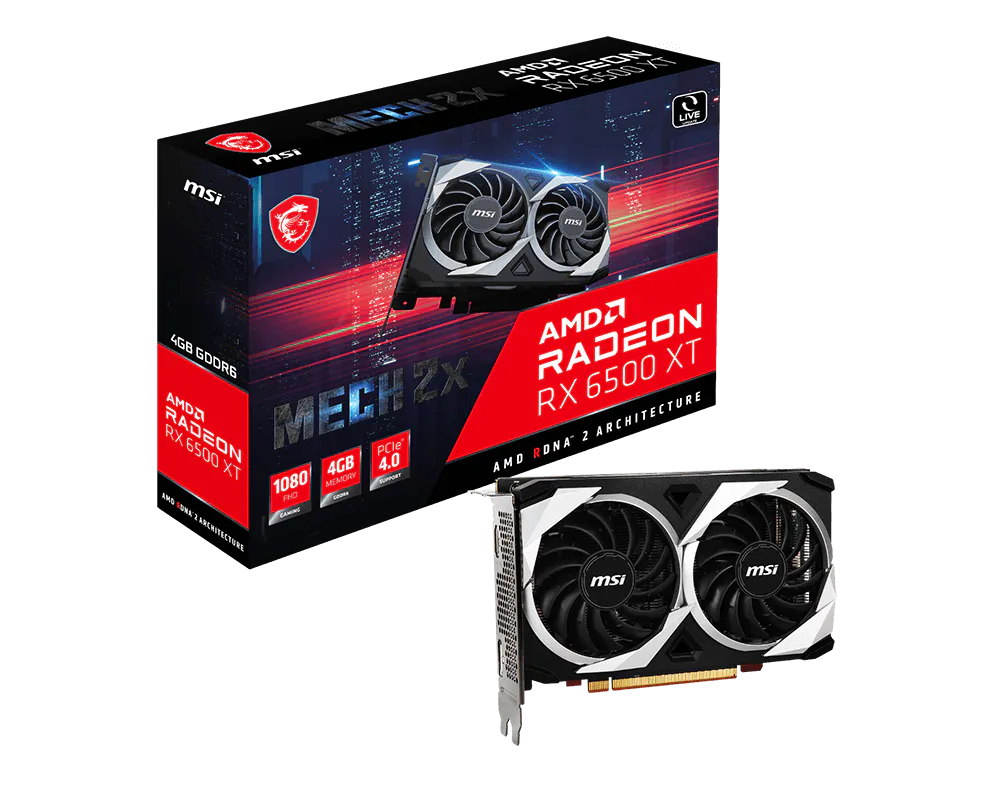 Radeon™ RX 6500 XT MECH 2X 4G