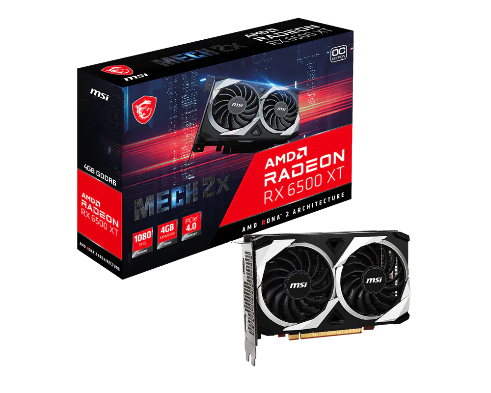 Radeon RX 6500 XT MECH 2X 4G OC