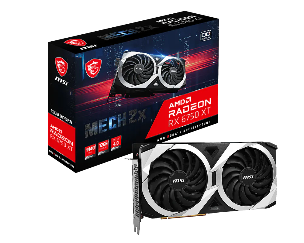 Radeon™ RX 6750 XT MECH 2X 12G OC