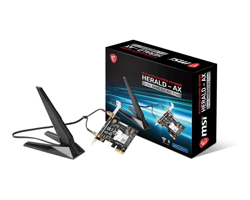 MSI HERALD-AX INTEL AX210NGW WI-FI 6E