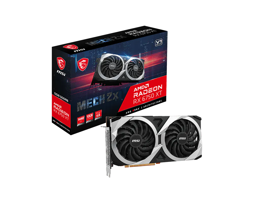 Radeon™ RX 6750 XT MECH 2X 12G V1
