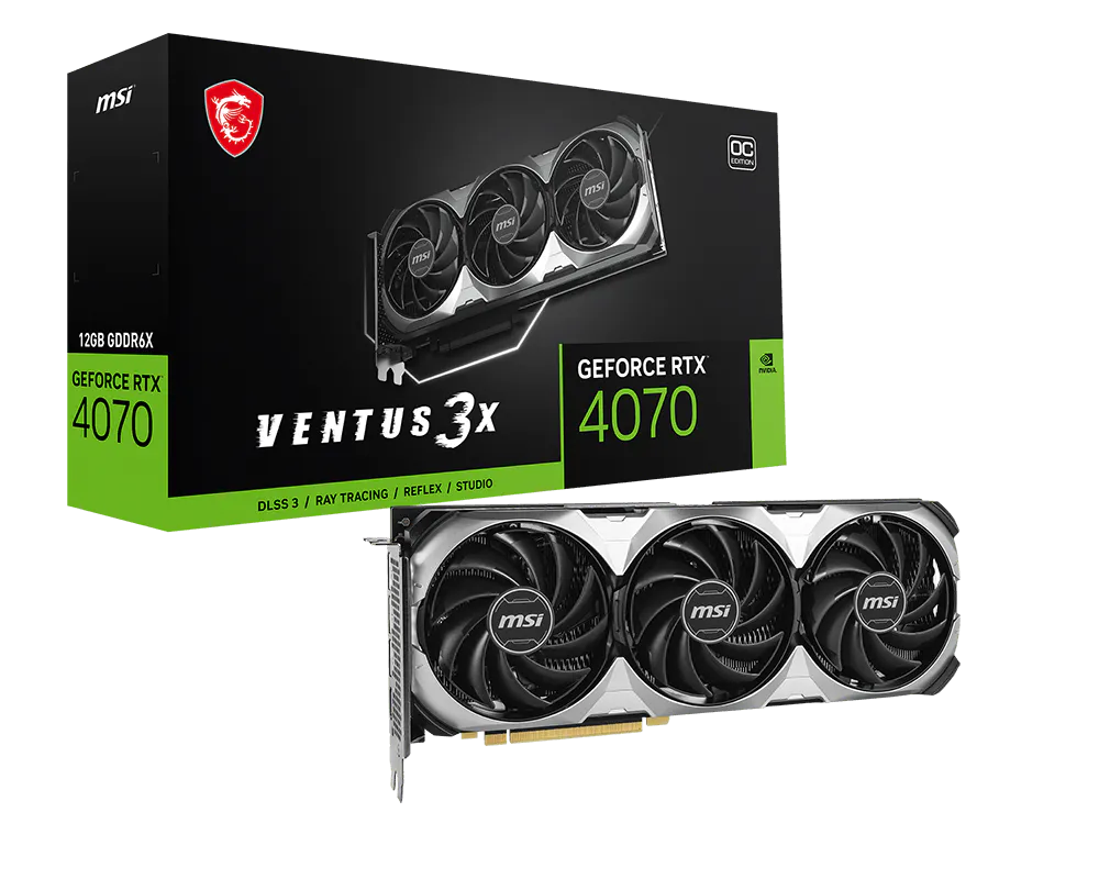 GeForce RTX™ 4070 VENTUS 3X E 12G OC