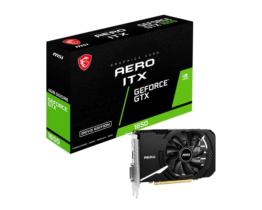 GeForce® GTX 1650 D6 AERO ITX OCV3