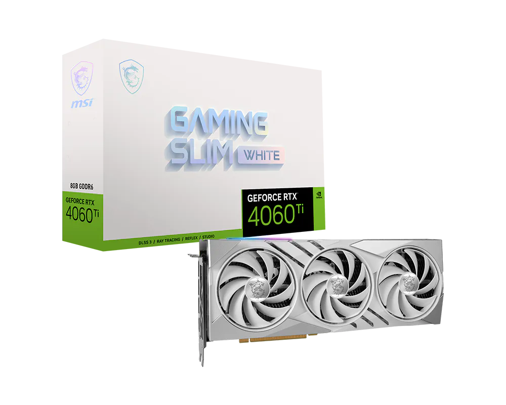 GeForce RTX™ 4060 Ti GAMING SLIM WHITE 8G