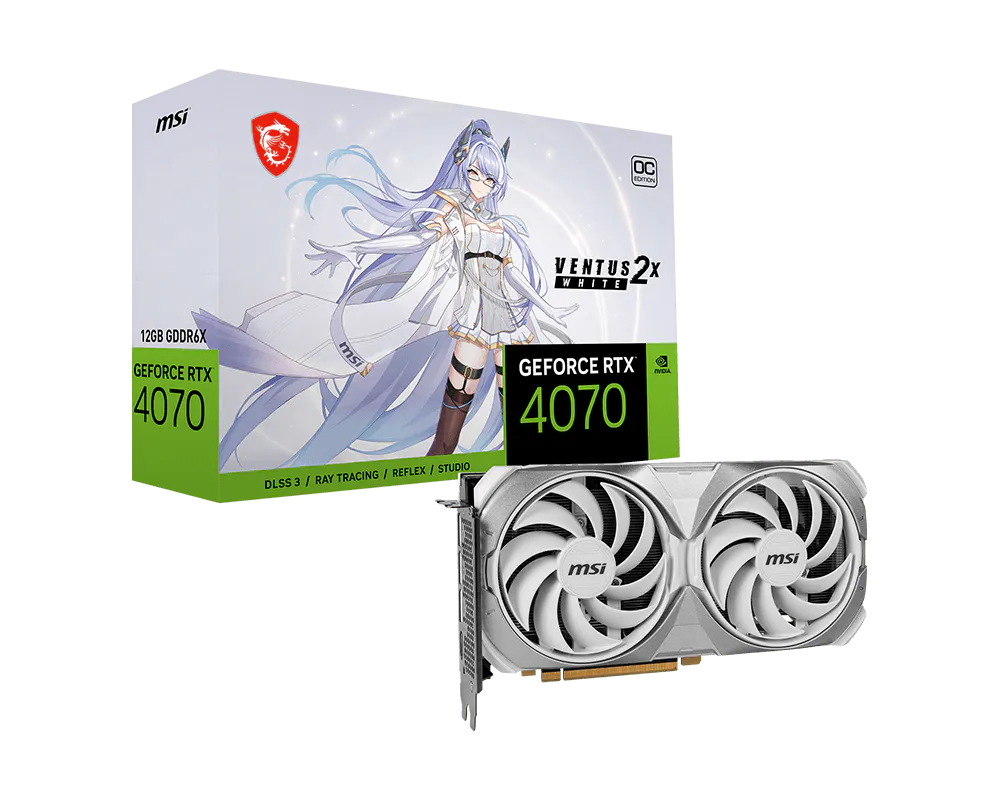 GeForce RTX™ 4070 VENTUS 2X WHITE 12G OC VTS