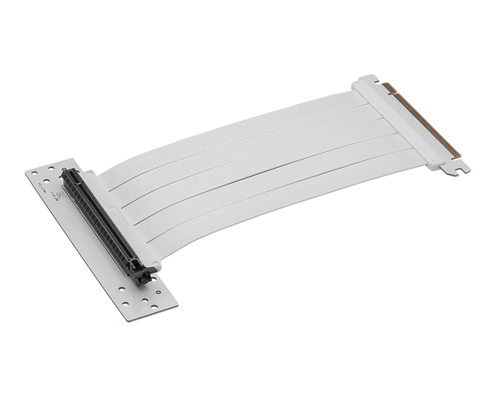 PCI-E 4.0 X16 RISER CABLE 180mm / WHITE
