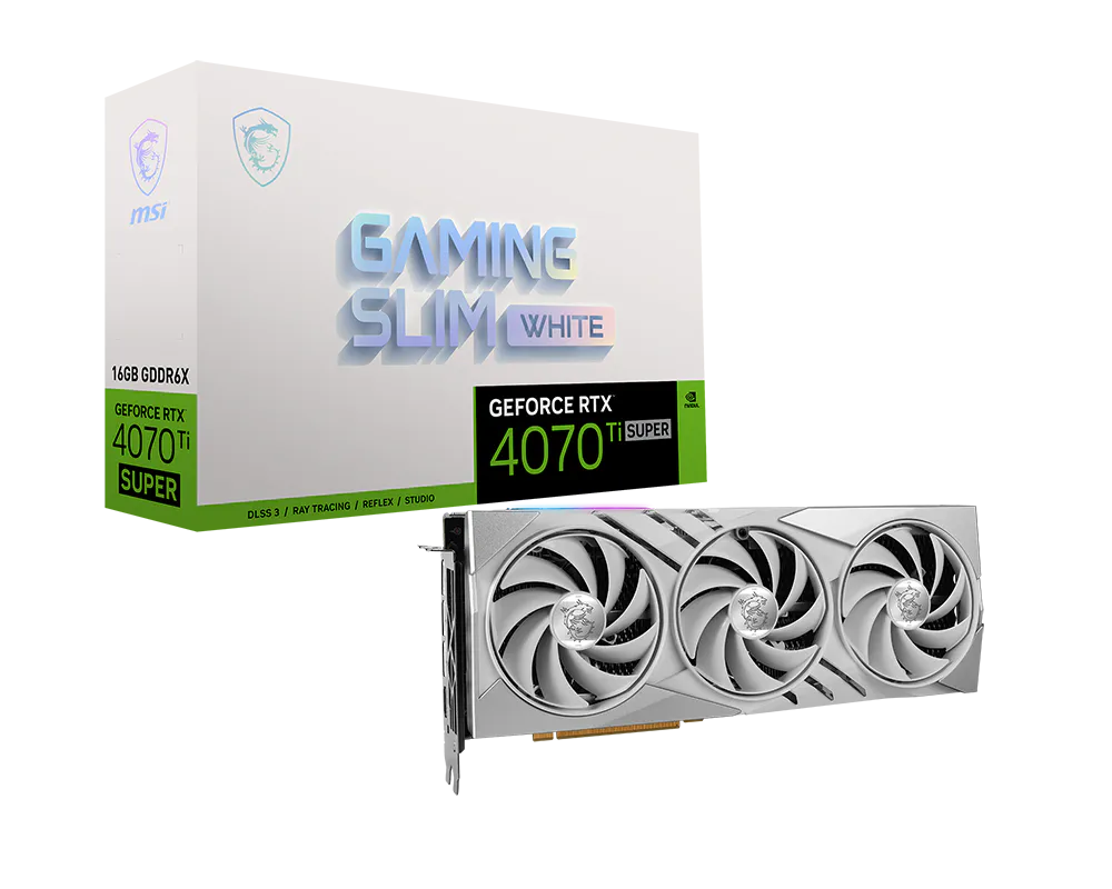 GeForce RTX™ 4070 Ti SUPER 16G GAMING SLIM WHITE