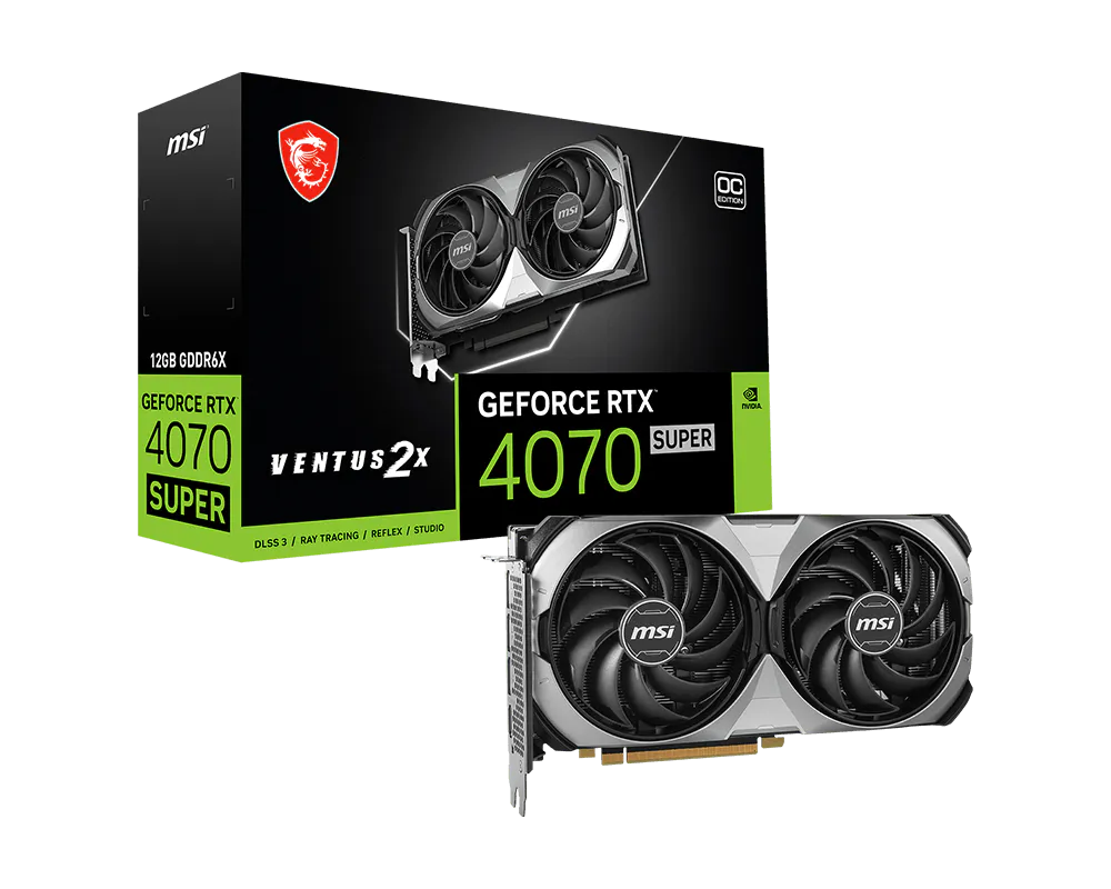 GeForce RTX™ 4070 SUPER 12G VENTUS 2X OC