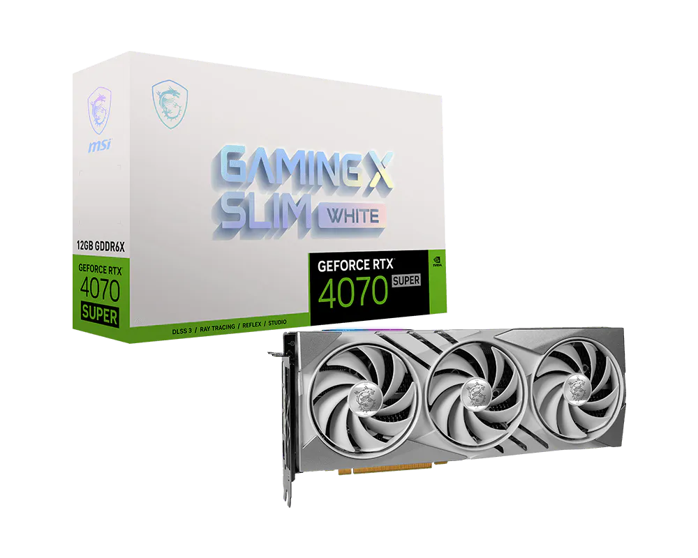 GeForce RTX™ 4070 SUPER 12G GAMING X SLIM WHITE