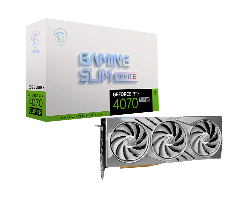 GeForce RTX™ 4070 SUPER 12G GAMING SLIM WHITE