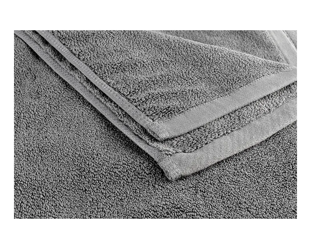 緹花純棉毛巾-深灰色