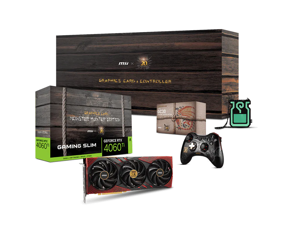 GeForce RTX™ 4060 Ti 8G GAMING SLIM MONSTER HUNTER EDITION