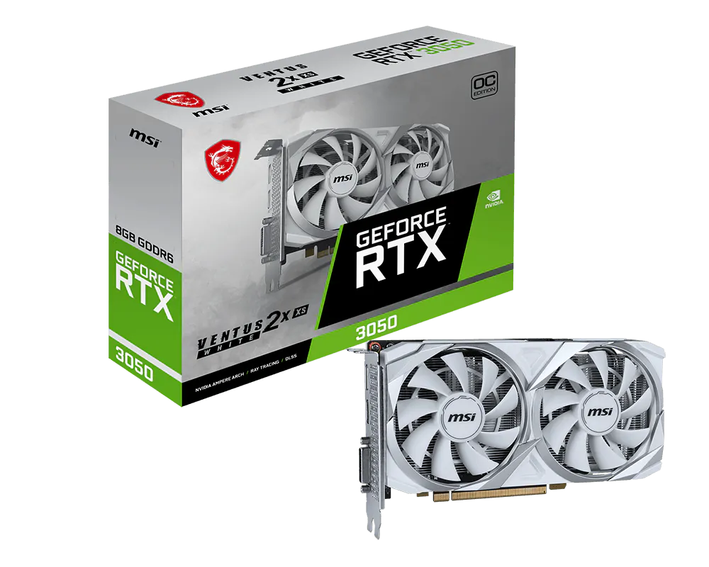 GeForce RTX™ 3050 VENTUS 2X XS WHITE 8G OC