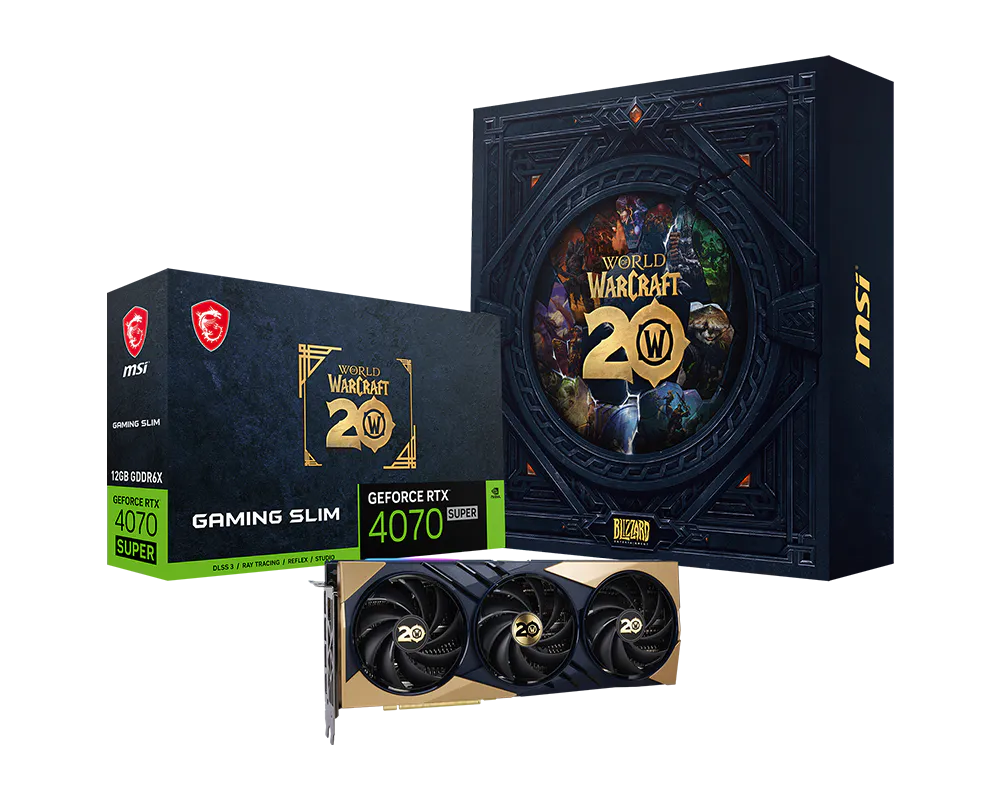 GeForce RTX™ 4070 SUPER 12G GAMING SLIM World of Warcraft® EDITION