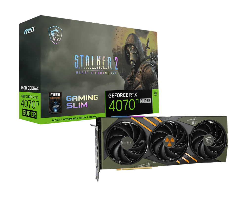 GeForce RTX™ 4070 Ti SUPER 16G GAMING SLIM STALKER 2 EDITION