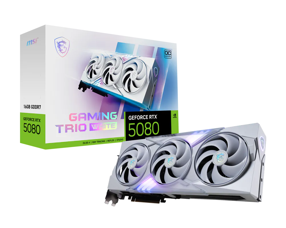 GeForce RTX™ 5080 16G GAMING TRIO OC WHITE