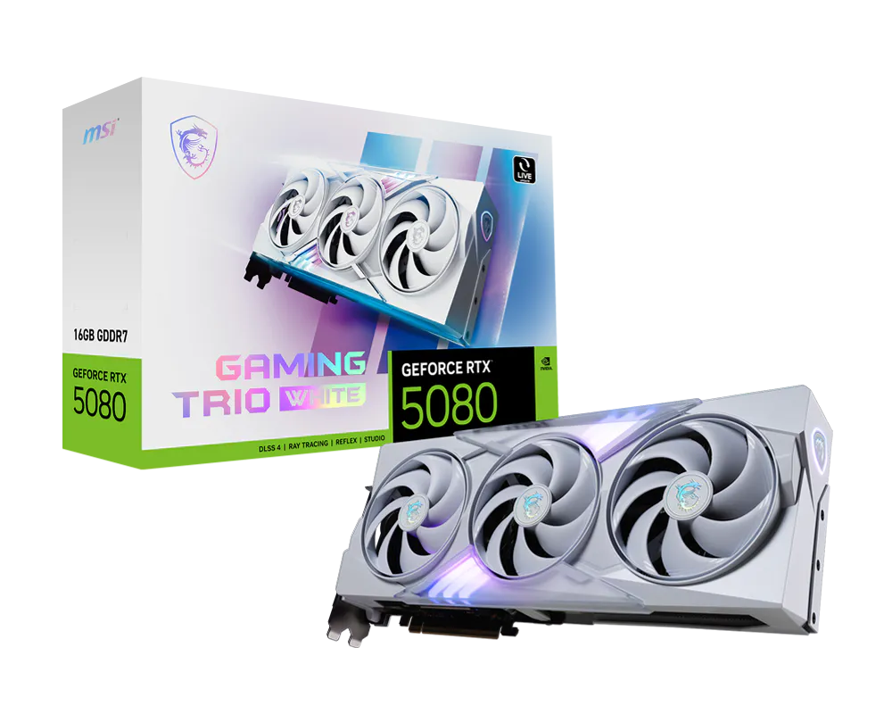 GeForce RTX™ 5080 16G GAMING TRIO WHITE