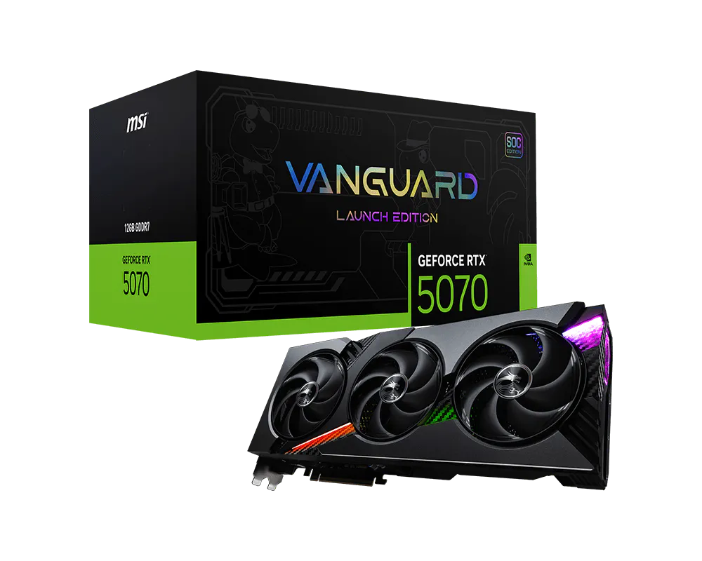 GeForce RTX™ 5070 12G VANGUARD SOC LAUNCH EDITION