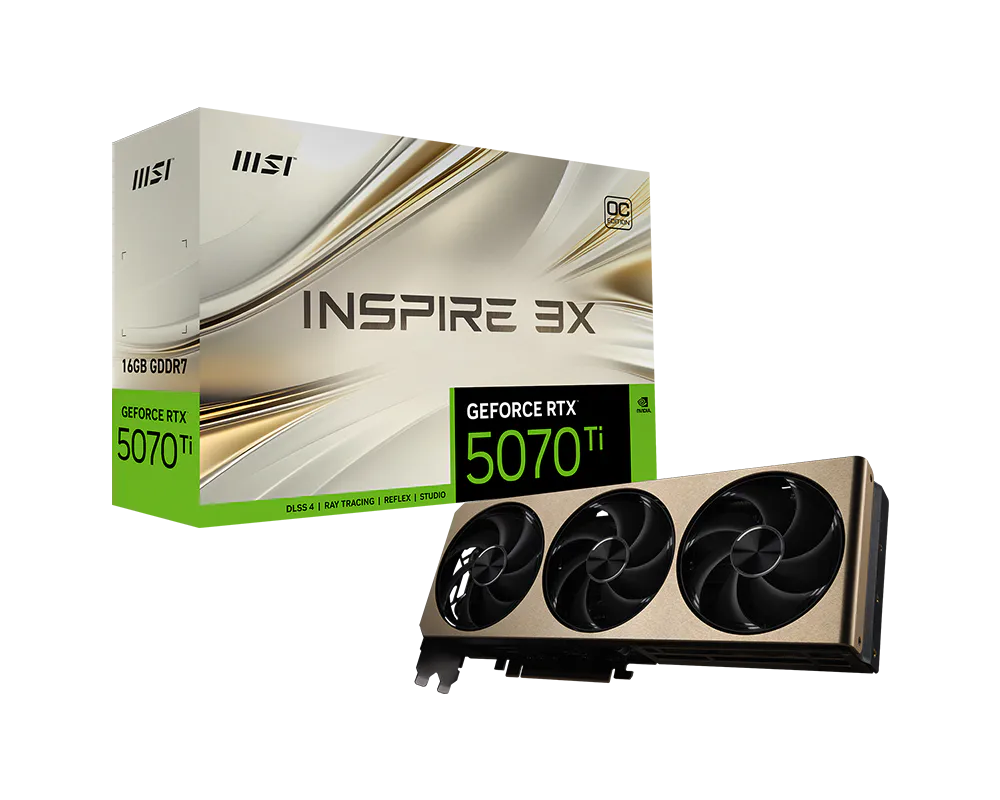 GeForce RTX™ 5070 Ti 16G INSPIRE 3X OC PLUS