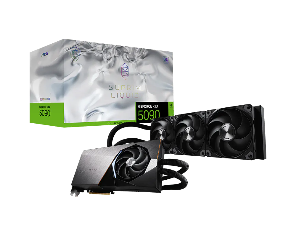 GeForce RTX™ 5090 32G SUPRIM LIQUID SOC