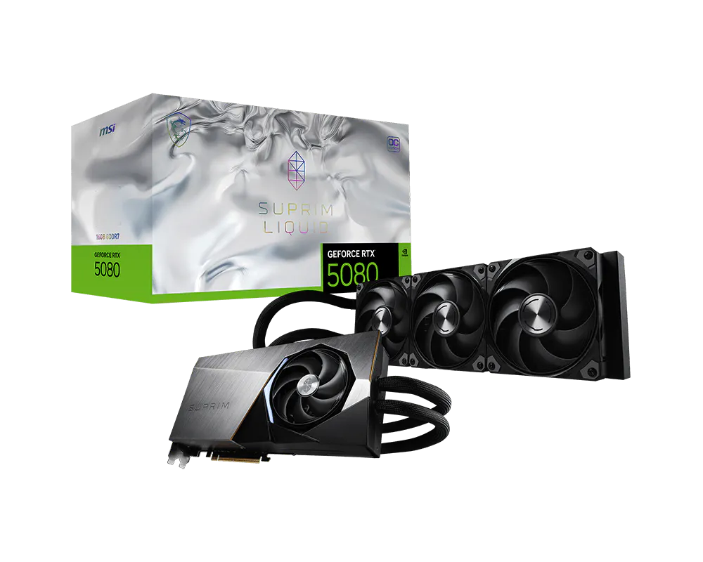 GeForce RTX™ 5080 16G SUPRIM LIQUID OC