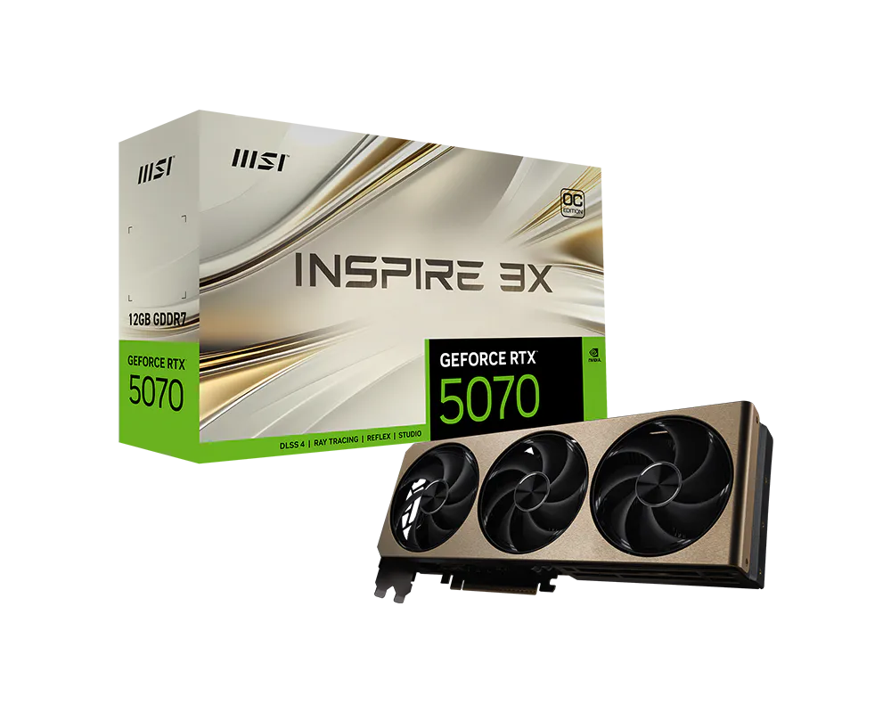 GeForce RTX™ 5070 12G INSPIRE 3X OC