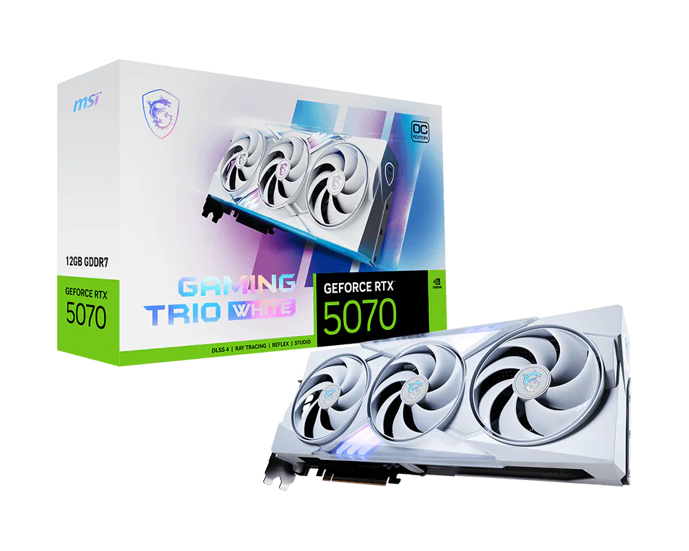 GeForce RTX™ 5070 12G GAMING TRIO OC WHITE