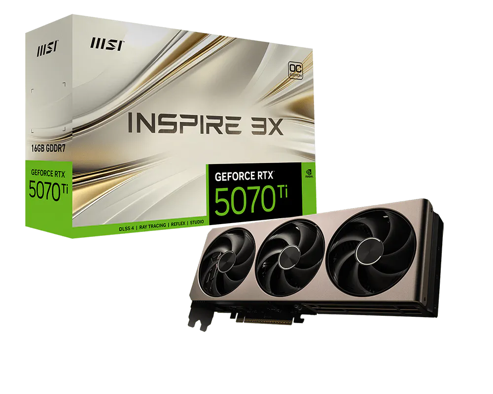 GeForce RTX™ 5070 Ti 16G INSPIRE 3X OC