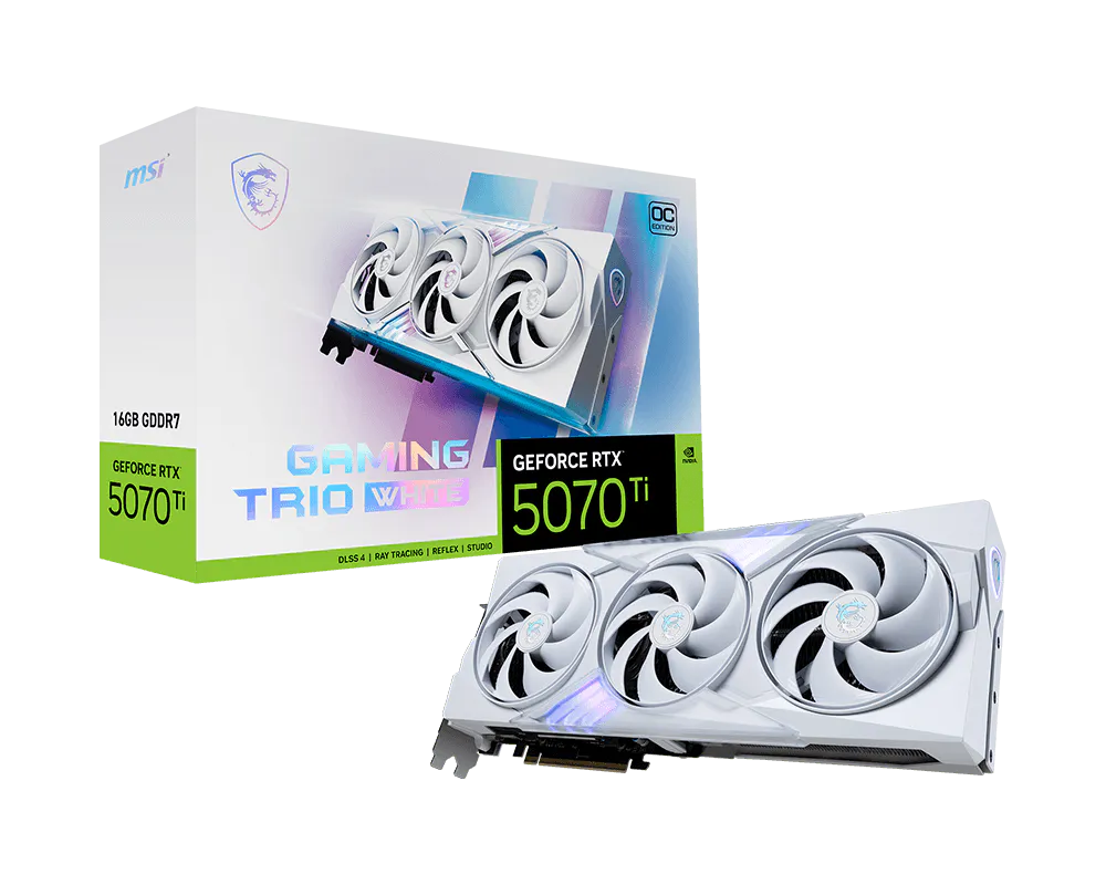 GeForce RTX™ 5070 Ti 16G GAMING TRIO OC WHITE