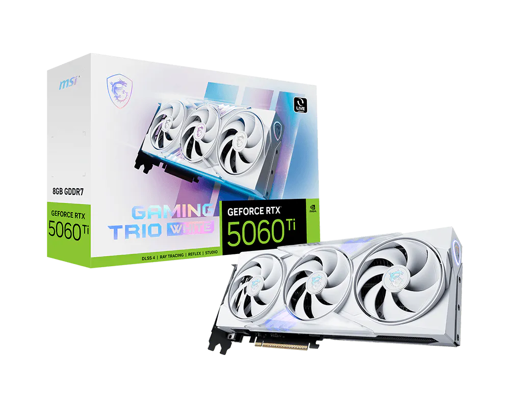 GeForce RTX™ 5060 Ti 8G GAMING TRIO WHITE