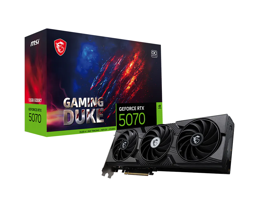 GeForce RTX™ 5070 12G GAMING DUKE 3X OC