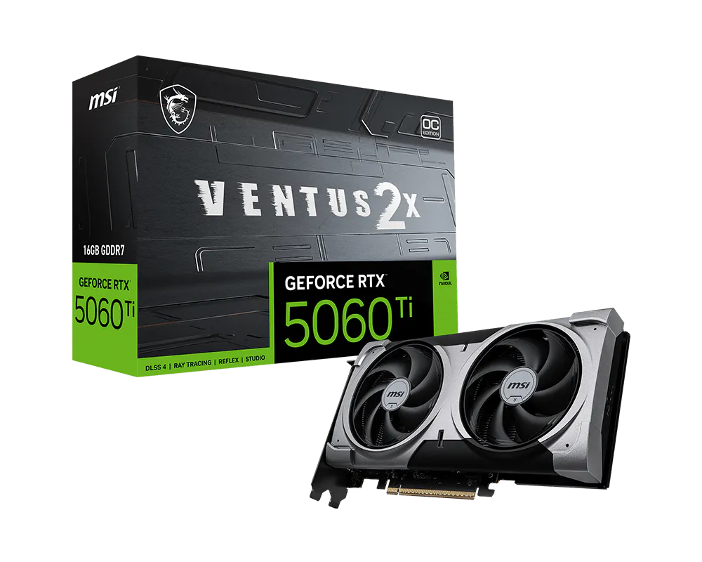 GeForce RTX™ 5060 Ti 16G VENTUS 2X OC PLUS