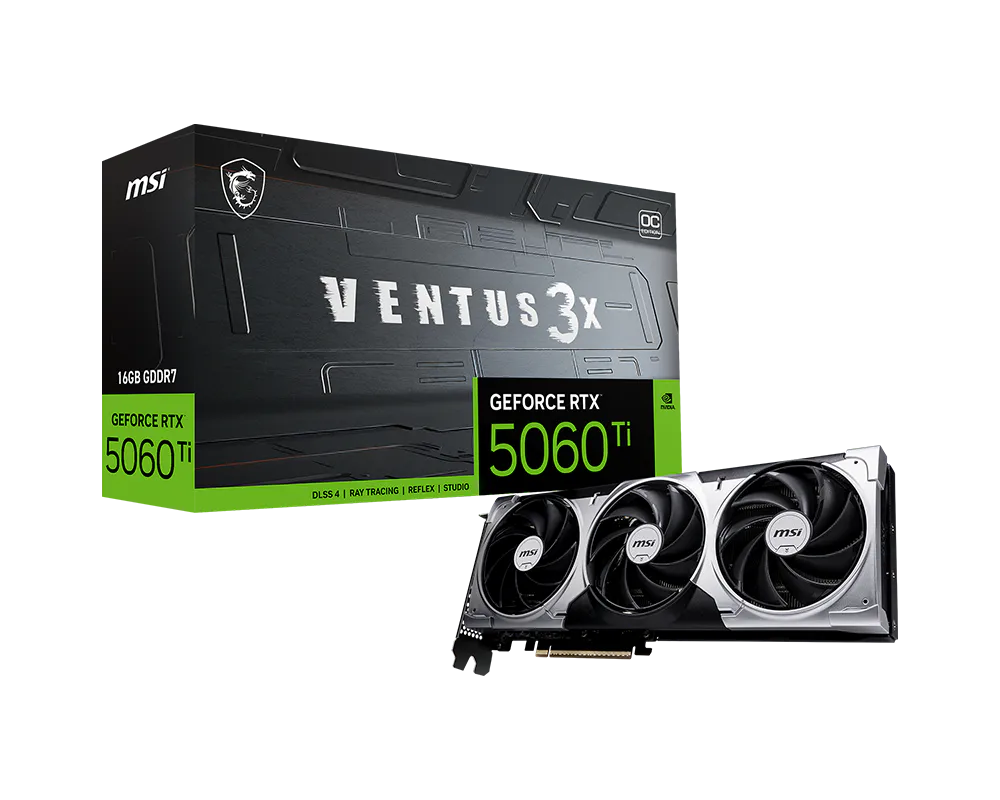 GeForce RTX™ 5060 Ti 16G VENTUS 3X OC