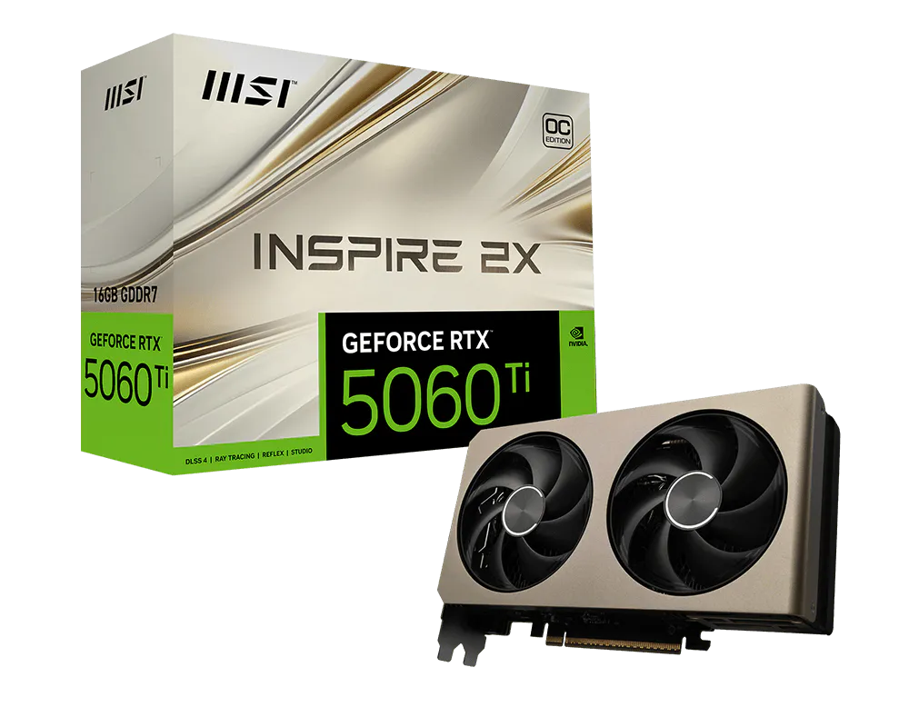 GeForce RTX™ 5060 Ti 16G INSPIRE 2X OC