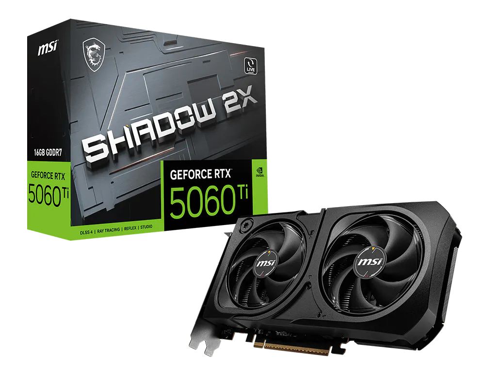 GeForce RTX™ 5060 Ti 16G SHADOW 2X PLUS