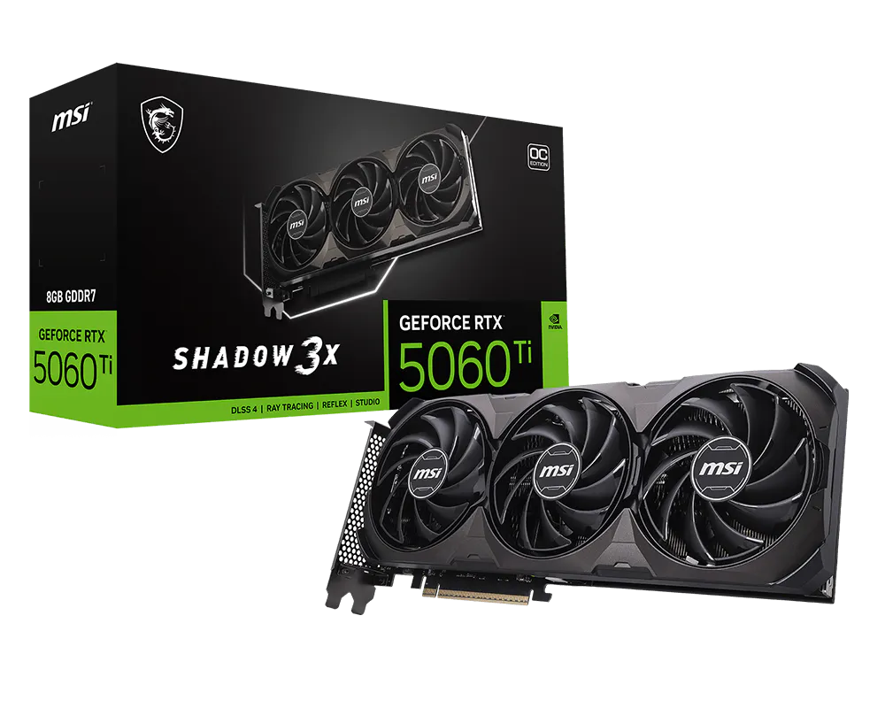 GeForce RTX™ 5060 Ti 8G SHADOW 3X OC CLASSIC