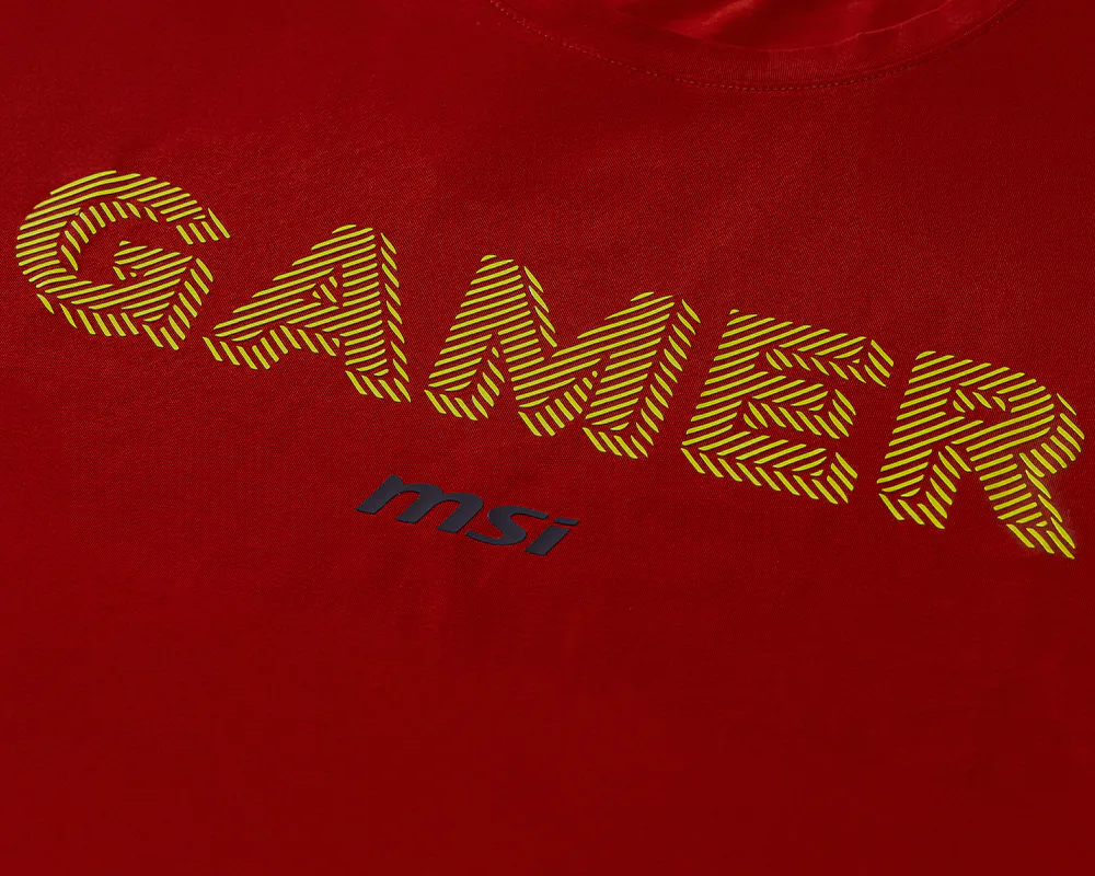 Camiseta Cooling – Serie Gamer – Rojo ladrillo