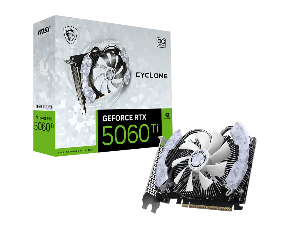GeForce RTX™ 5060 Ti 16G CYCLONE OC