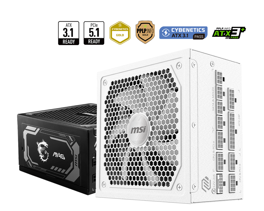 MAG A1000GL PCIE5 / WHITE