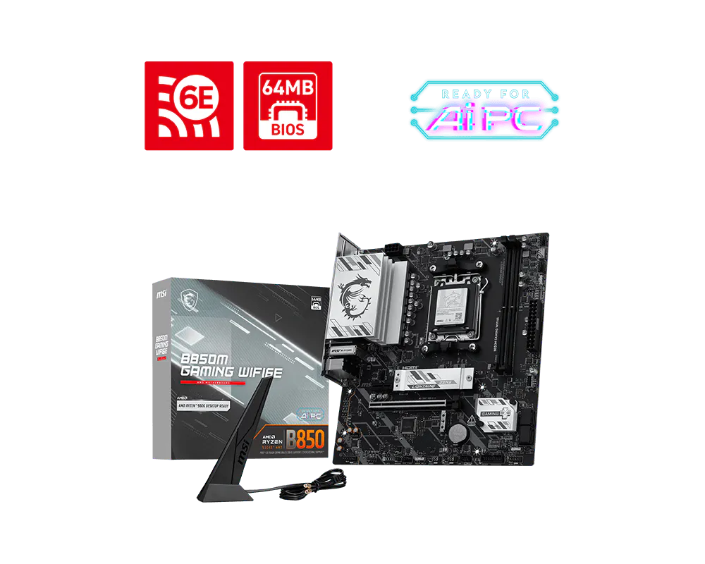 B850M GAMING WIFI6E