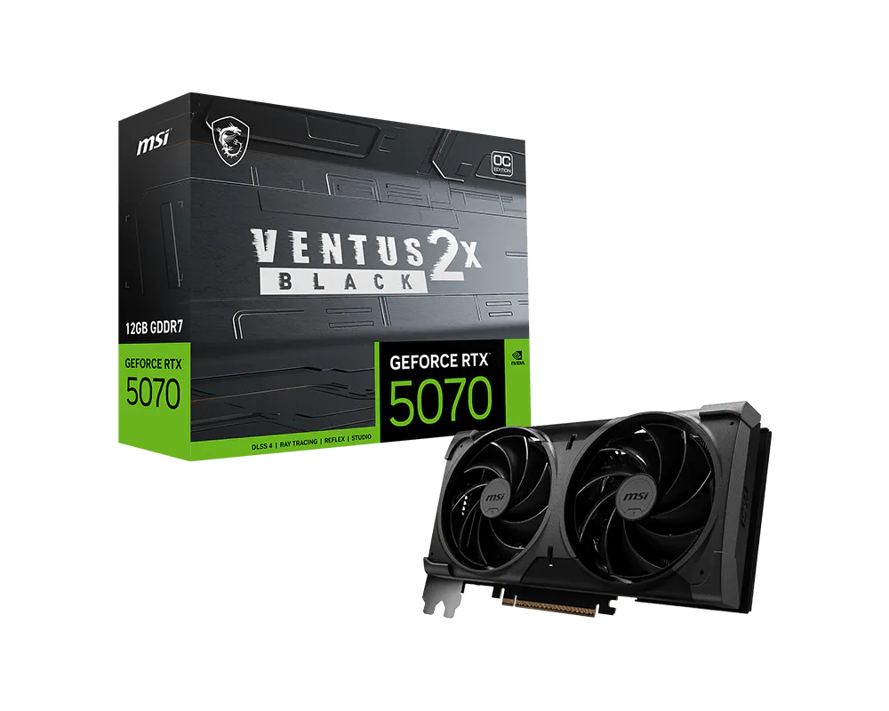 GeForce RTX™ 5070 12G VENTUS 2X OC BLACK