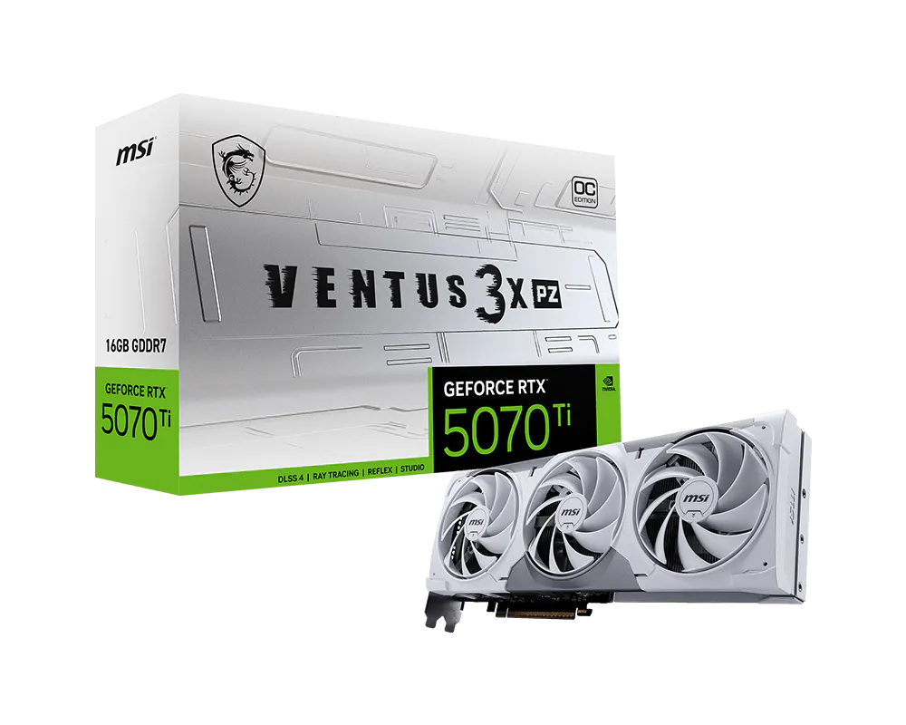 GeForce RTX™ 5070 Ti 16G VENTUS 3X PZ OC