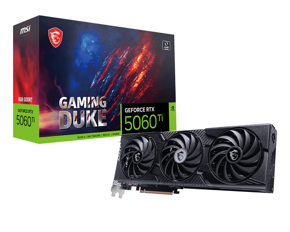 GeForce RTX™ 5060 Ti 8G GAMING DUKE 3X PLUS