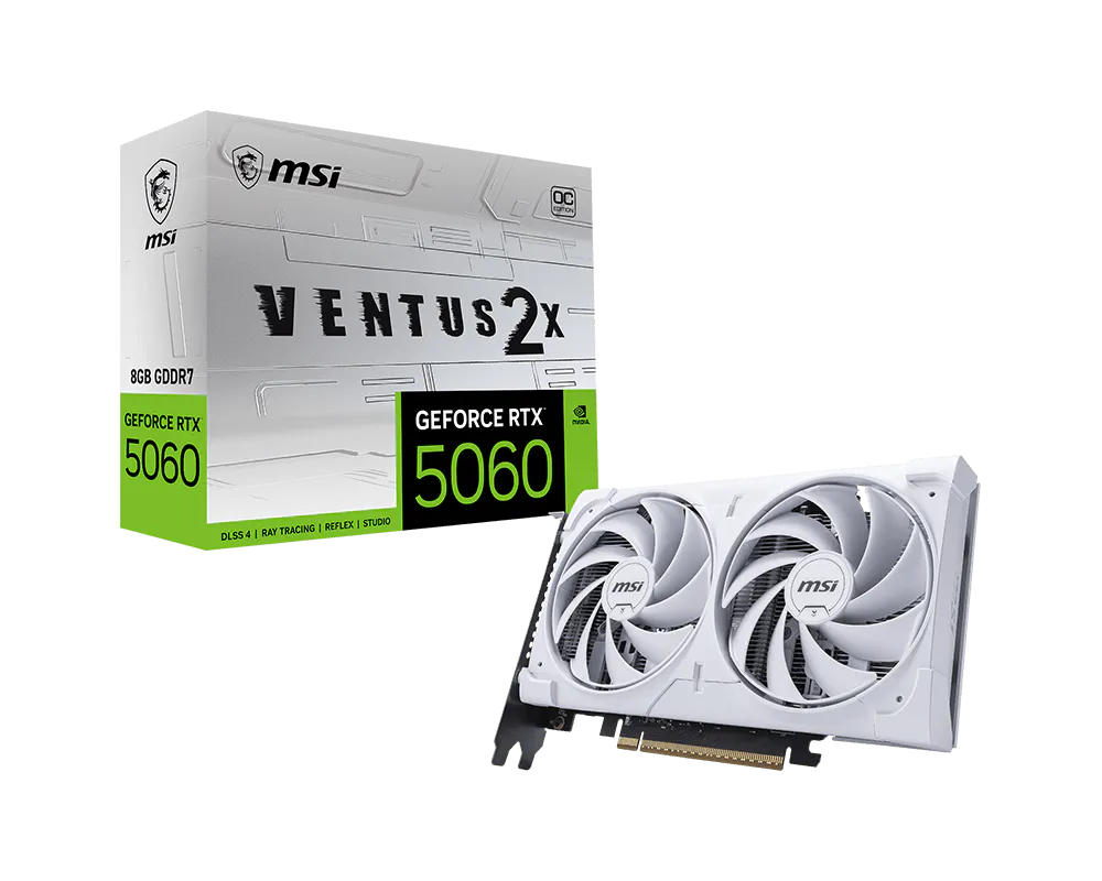 GeForce RTX™ 5060 8G VENTUS 2X OC WHITE MAX