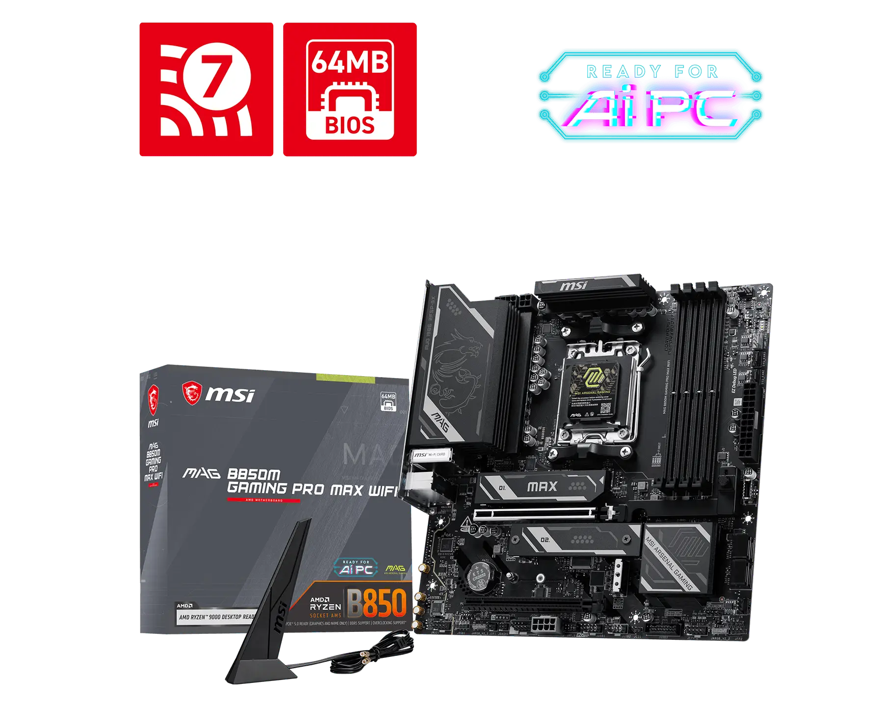 MAG B850M GAMING PRO MAX WIFI